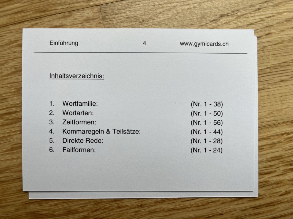 Libri: Gymicards Deutsch 5. Klasse – Usato da Zürich venduto da yeti044 1