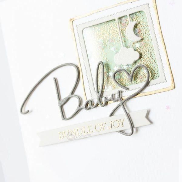 Sciablone: BABY SCHRIFTZUG STANZSCHABLONE – Nuovo e nell'imballaggio originale da Affoltern am Albis venduto da scrapbooking