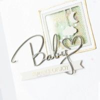 BABY SCHRIFTZUG STANZSCHABLONE