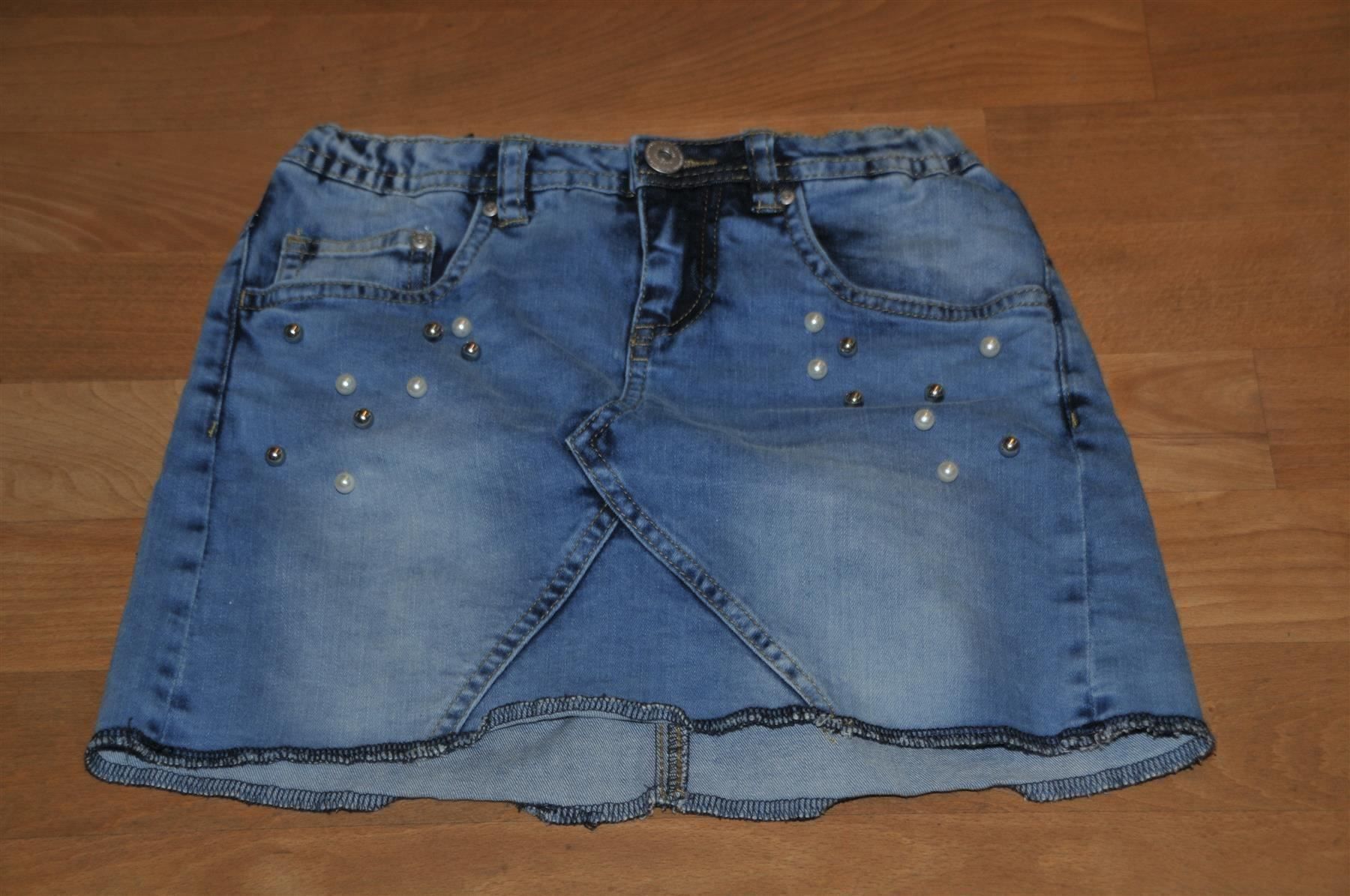 Tom Tailor Vestiti & Gonne: Tom Tailer Jeans Jupe mit Perlen Gr. 140 – Nuovo (secondo la descrizione) da Winterthur venduto da Schwestere