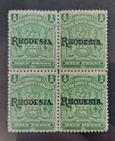 Rhodesia Überdruck auf British South Africa Company **/*