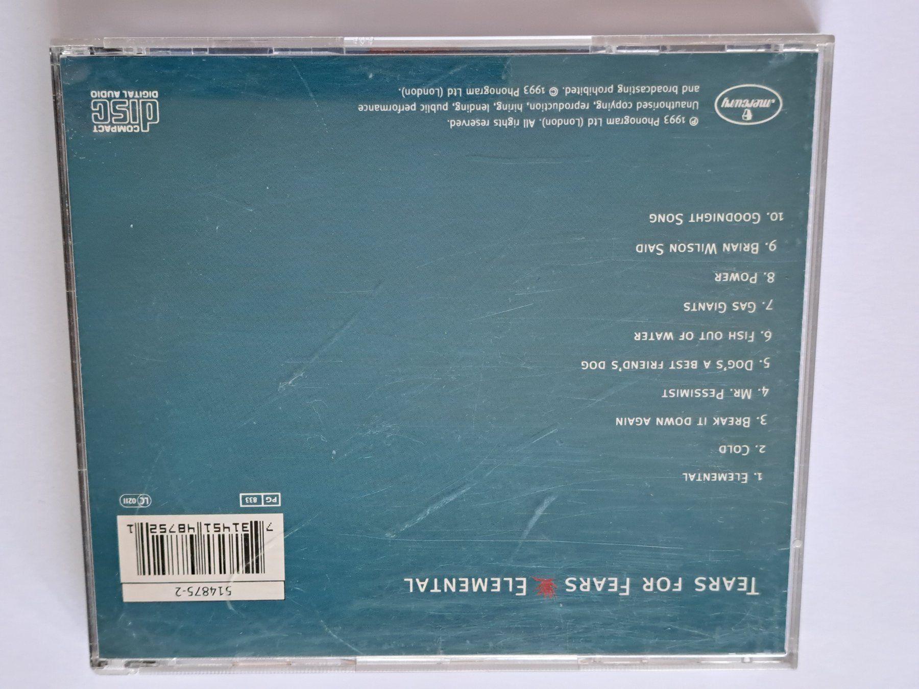 CDs: Cd Tears for fears - Elemental  – Gebraucht aus Pully von bro_n52j 1