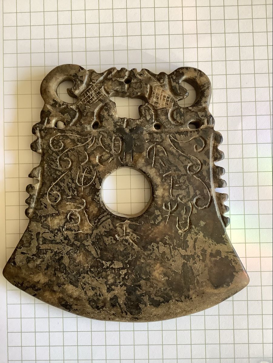 Ciondoli: Grosses altes Jade Amulett – Usato da Zürich venduto da Albatros57