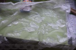RIDEAU AVEC PAPILLON NEU - CM 130X49