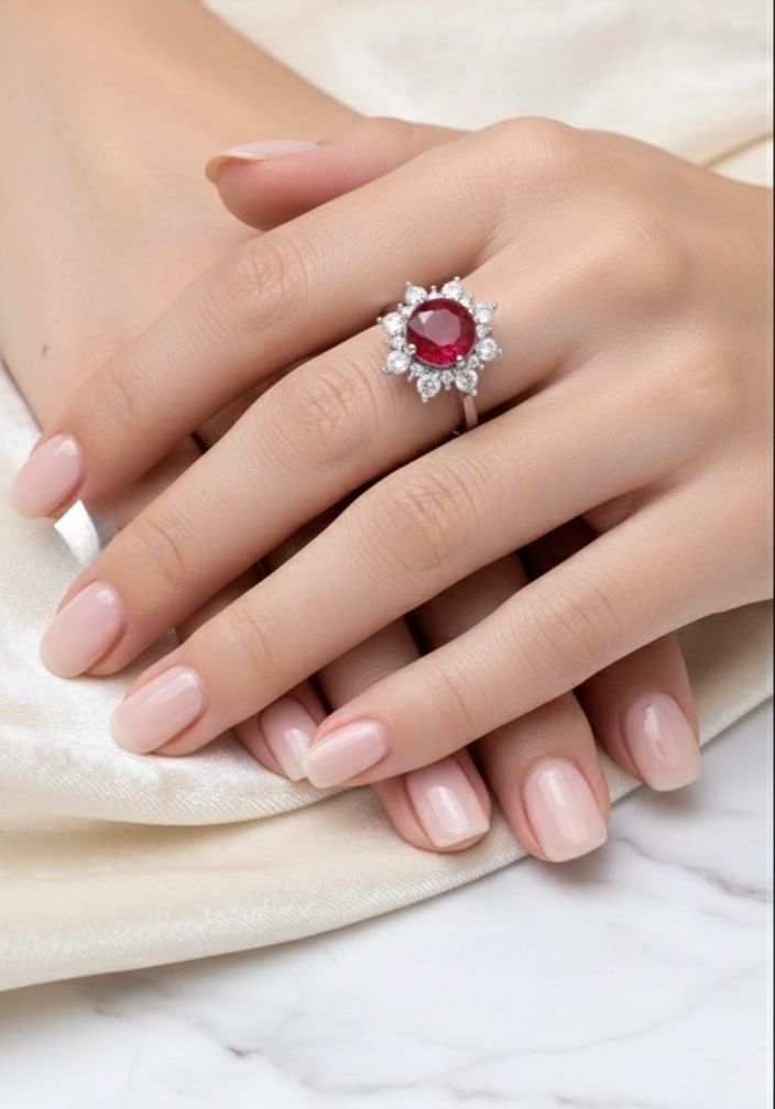 Ringe: Bague fleur rubis – Neu und originalverpackt aus St-Maurice von Sandrinette123 1