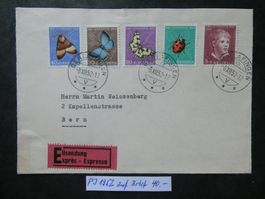 Pro Juventute 1952 auf Express-Brief