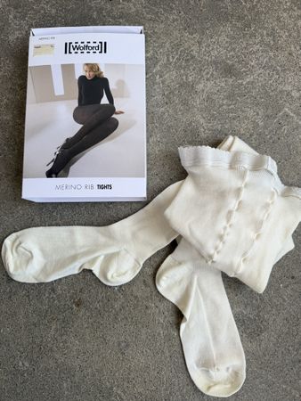 WOLFORD Merino Rib Tights Strumpfhose Grösse M