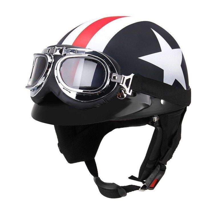 Faszinierend Mofa Helme Retro Bilder