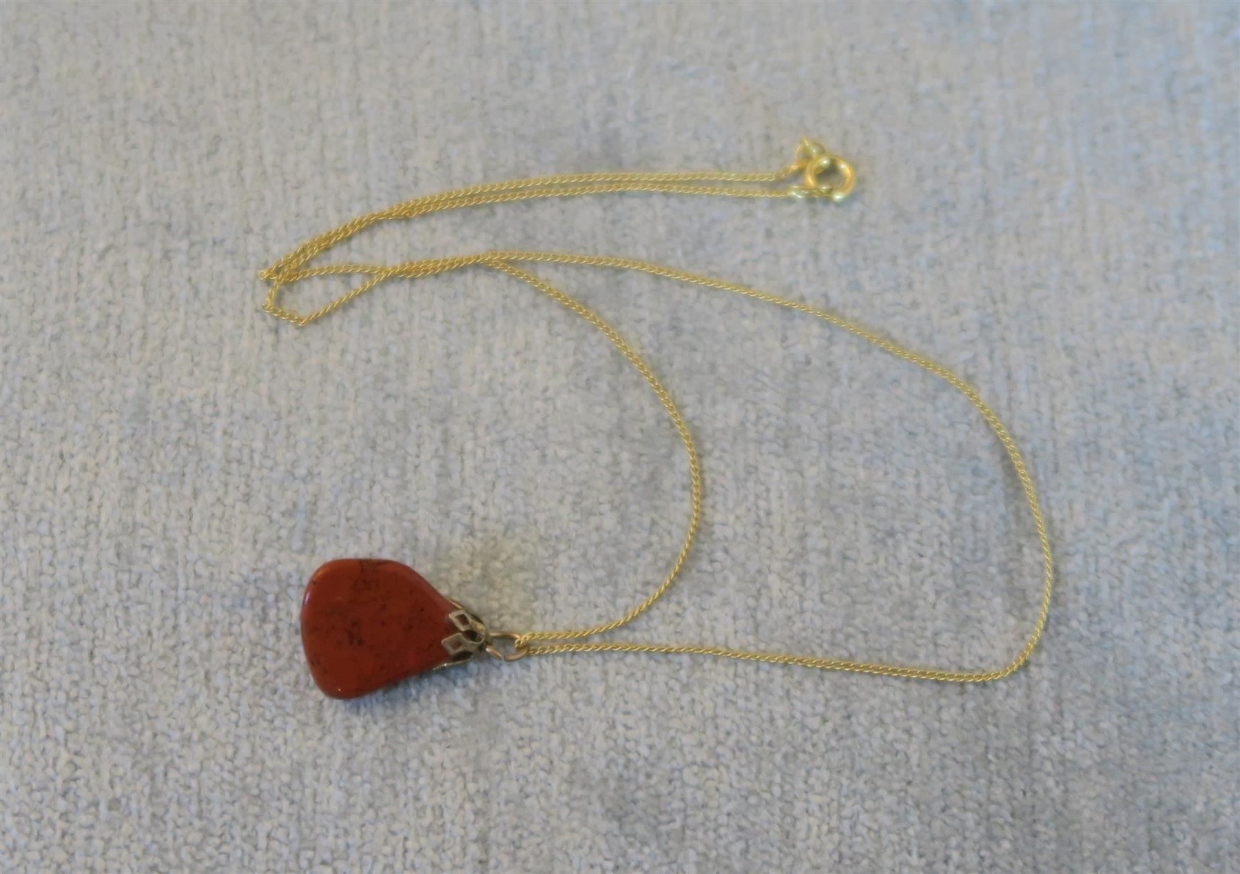 Catenine: Kette, Anhänger Jaspis – Nuovo (secondo la descrizione) da Brittnau venduto da marlenestone 2