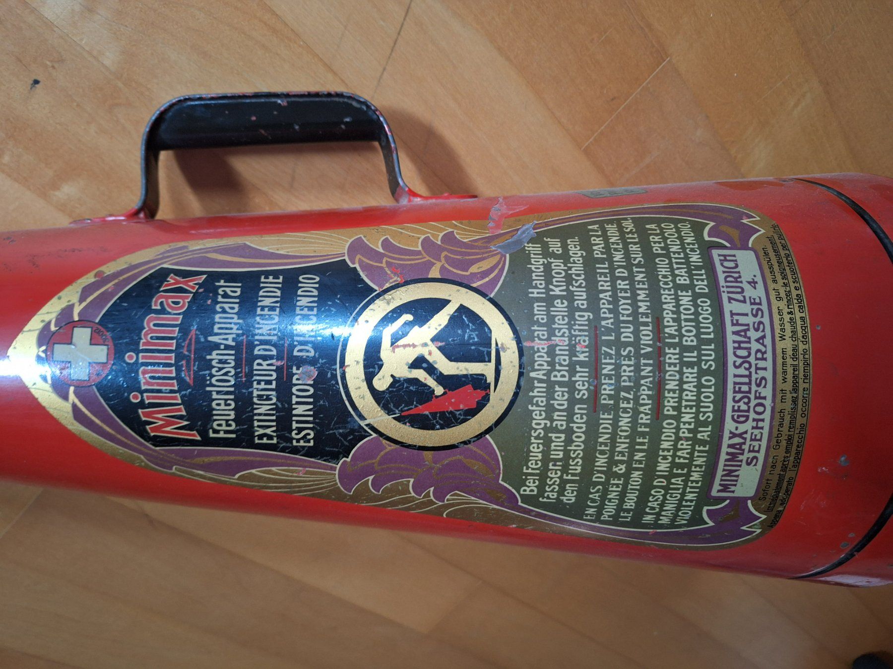 Feuerlöscher: Antiker Feuerlöscher – Gebraucht aus Nänikon von Wolfi1972 3