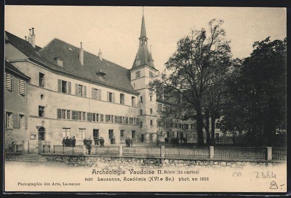 Cartoline postali: Lausanne, Archéologie Vaudoise, Académ – Usato da Berlin venduto da bartko-reher