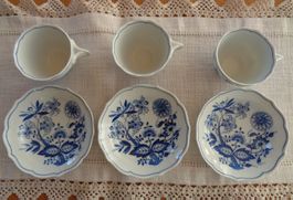Original HUTSCHENREUTHER 3 Kaffetassen  mit Unterteller