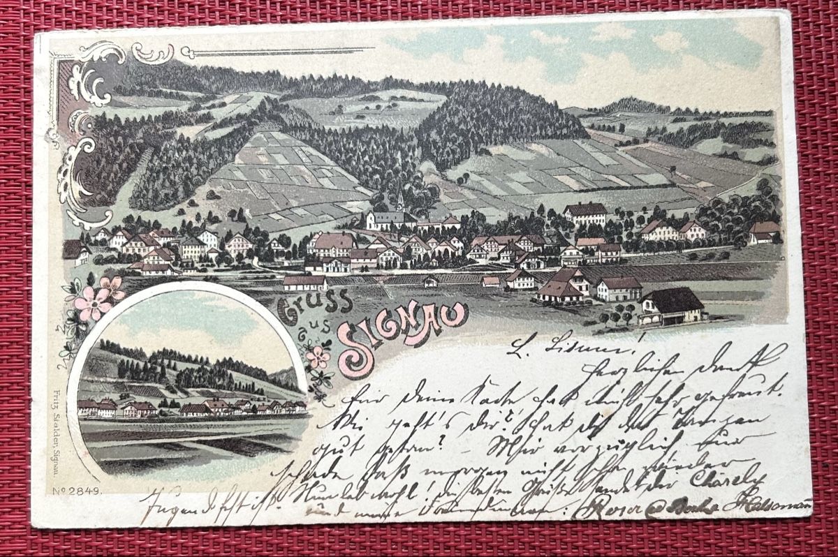 Cartoline postali: Gruss aus Signau Litho  – Usato da Horw venduto da Tellbub