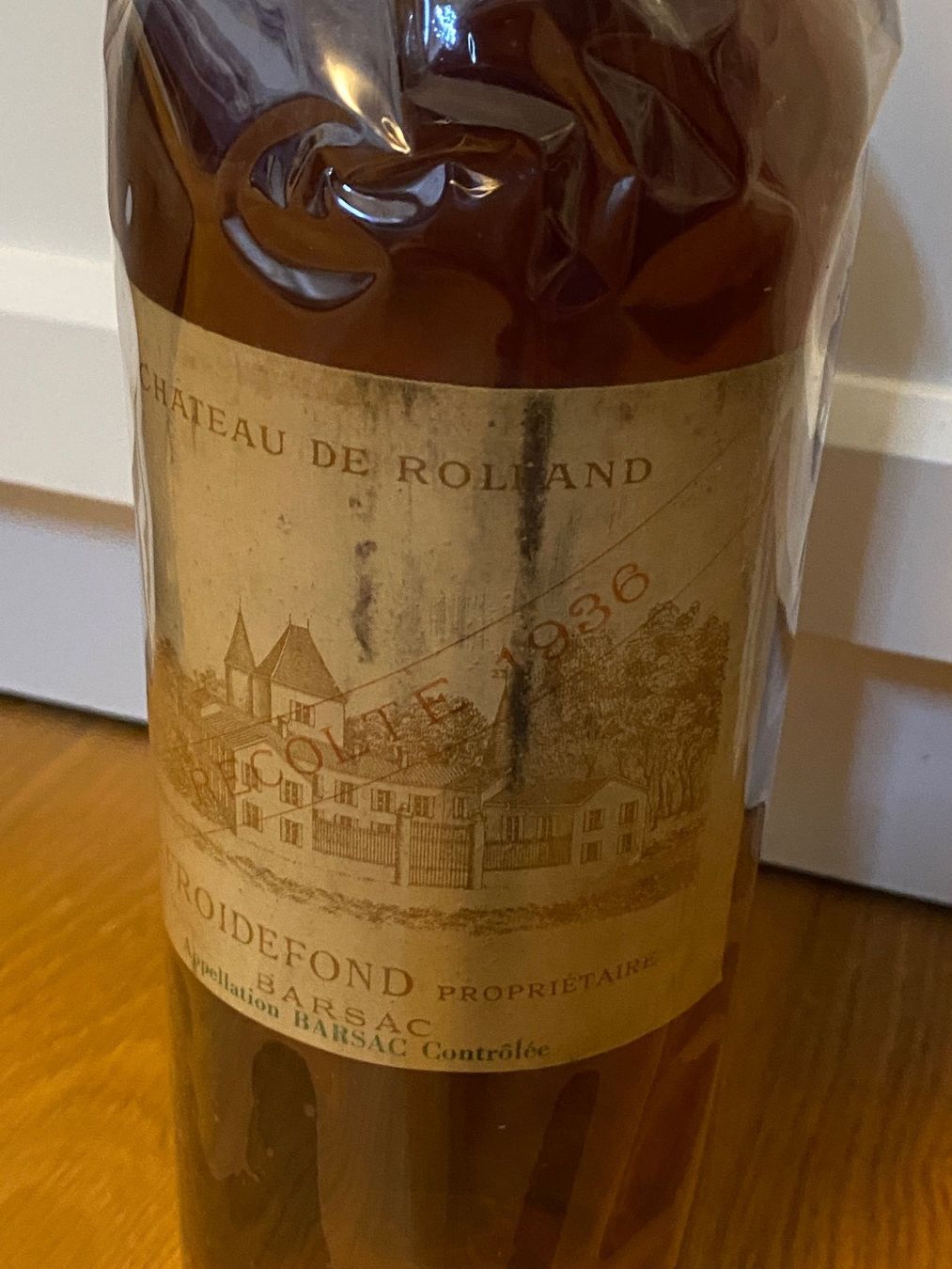 Vino: 1 Flasche Chateau de Rolland 1936 - Barsac – Usato da Ibach venduto da Sonyy01 4