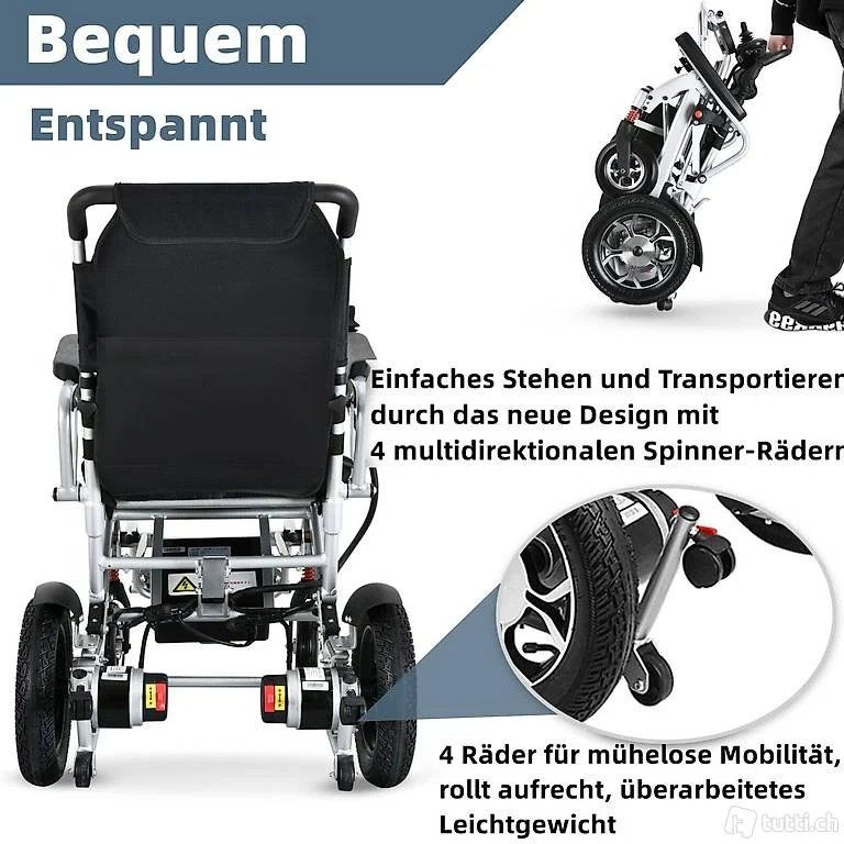 Sedie a rotelle: Aktion !!! leichter Elektrorollstuhl, Neuware – Nuovo e nell'imballaggio originale da Vinelz venduto da AlexNetti007 4
