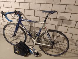 Rennvelo - Road Race Bike mit Rennrad Schuhe (Gr44)