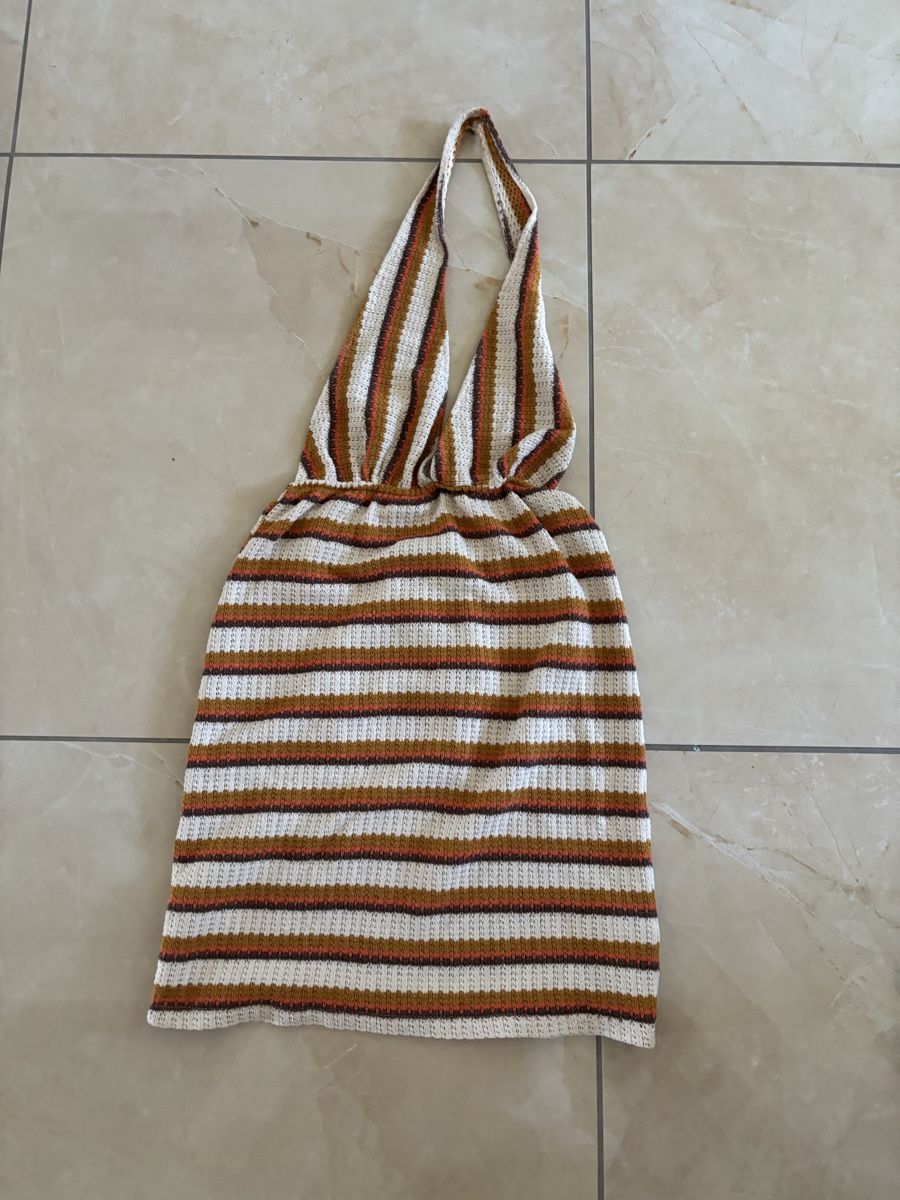 Pull&Bear Kleider: Robe dos nu Pull&Bear rayée multicolore état neuf – Neu und originalverpackt aus La Roche FR von syd_vdb6