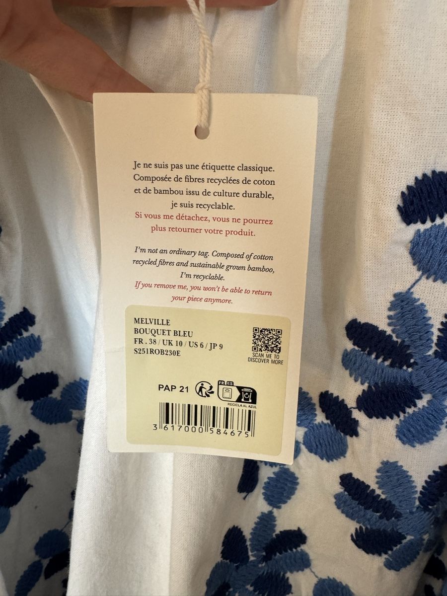 Sezane Vestiti: Robe Melville Sézane blanche - t38 – Nuovo e nell'imballaggio originale da Le Lignon venduto da mae_9hql 4