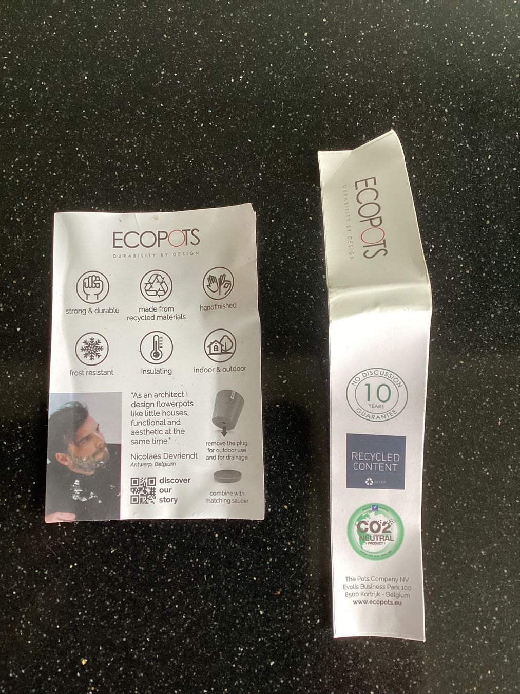 Vasi per fiori: Ecopots Pflanzentöpfe, pure white – Usato da Sutz venduto da hodc 3