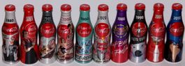 Coca-Cola Flaschen - Miniaturen -  komplette Serie