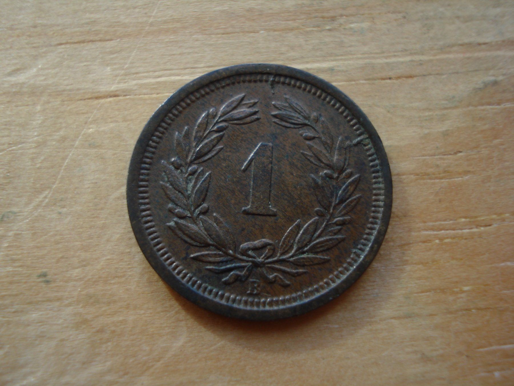 Alle Münzen: (Z2) 1 Rappen 1887 VZ – Gebraucht aus Erlach von Net-Coins 1