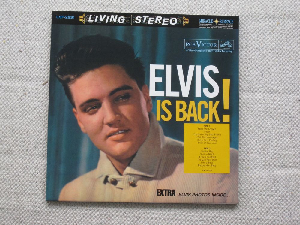 Elvis Presley Elvis Is Back 180g Speakers Corner LP TOP! Kaufen