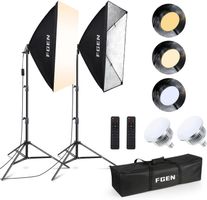 Fotostudio FGen 85W 2 50 70cm Softbox LED Beleuchtung 2m