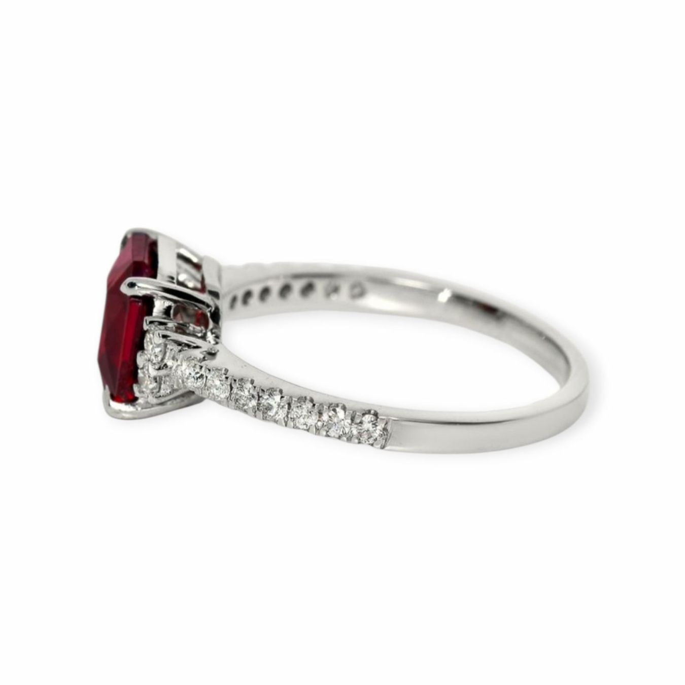 Anelli: Granat-Ring 14k Weissgold 2,40ct – Nuovo e nell'imballaggio originale da Illnau venduto da Juwelier_Mahler_GmbH 2