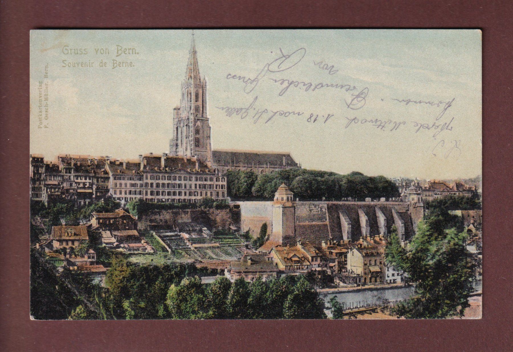 Ansichtskarten: Gruss von BERN - 1904 – Gebraucht aus Pully von nicecards-shop