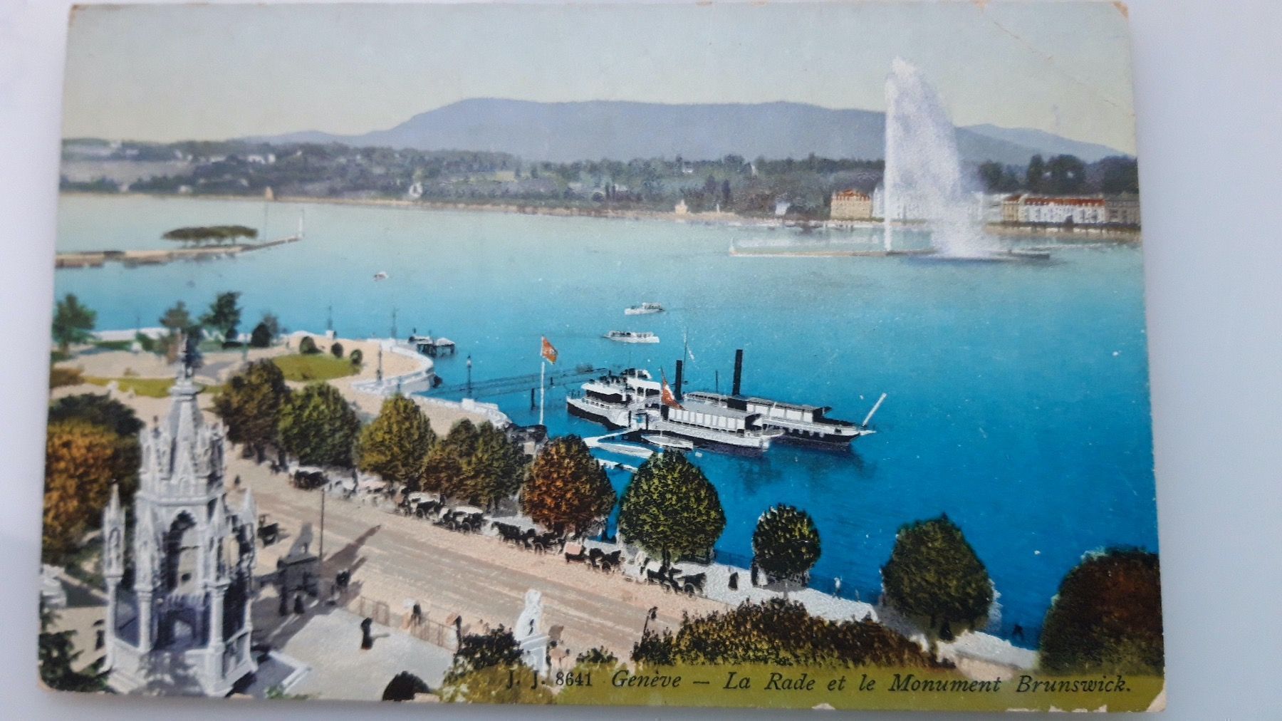 Ansichtskarten: Geneve La Rade et le Monument Brunswick – Gebraucht aus Sargans von nicsam1815