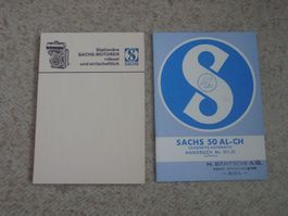 ORIGINAL Handbuch Sachs 50 und Schreibblock