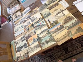 120 antike AK Polen Warschau etc. Lithos, Frankaturen