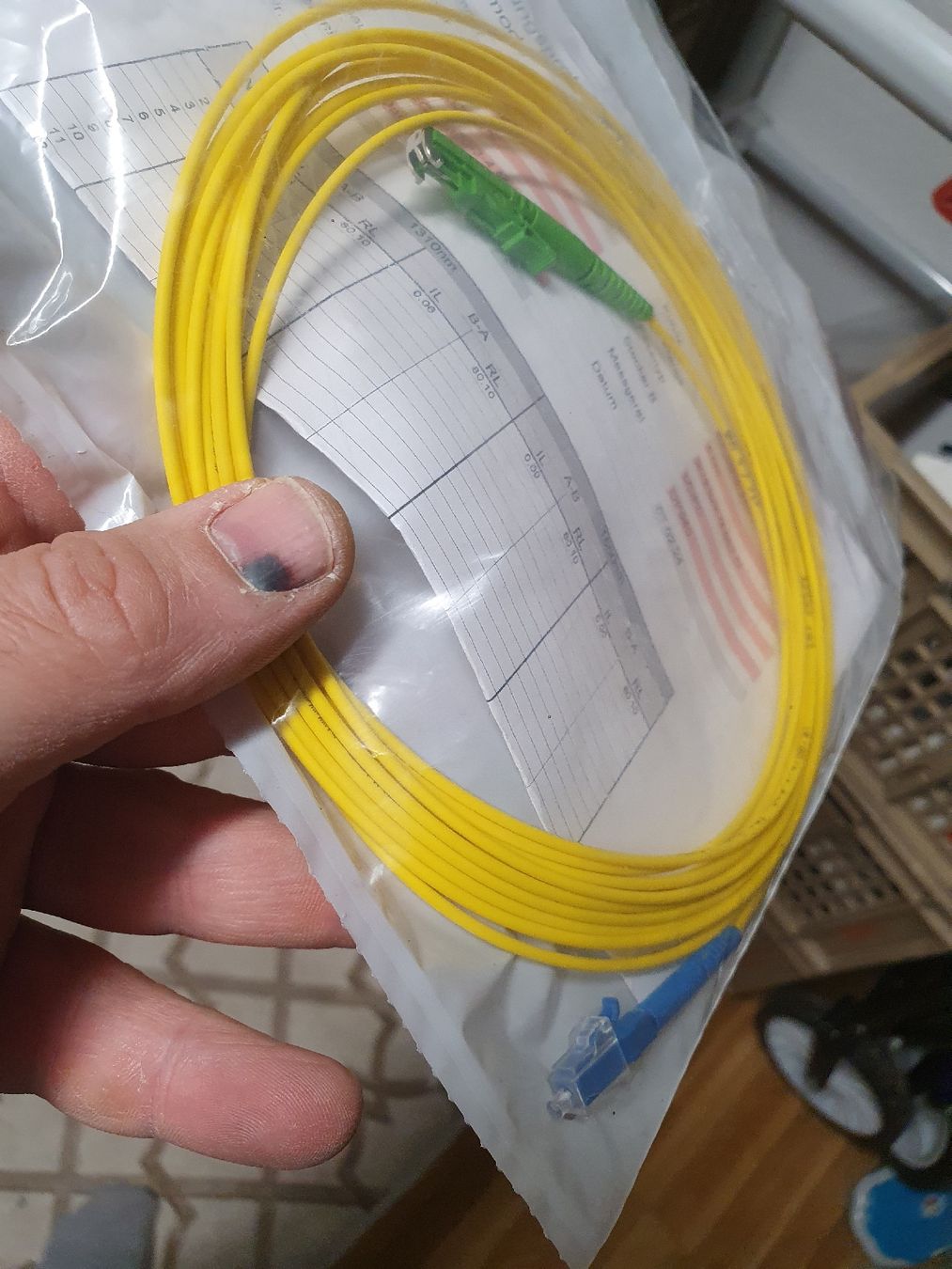 Cavi: LWL Patchkabel 5m neu E2000 APC LC PC Simplex 9/125um – Nuovo e nell'imballaggio originale da Zürich venduto da eymen20 2