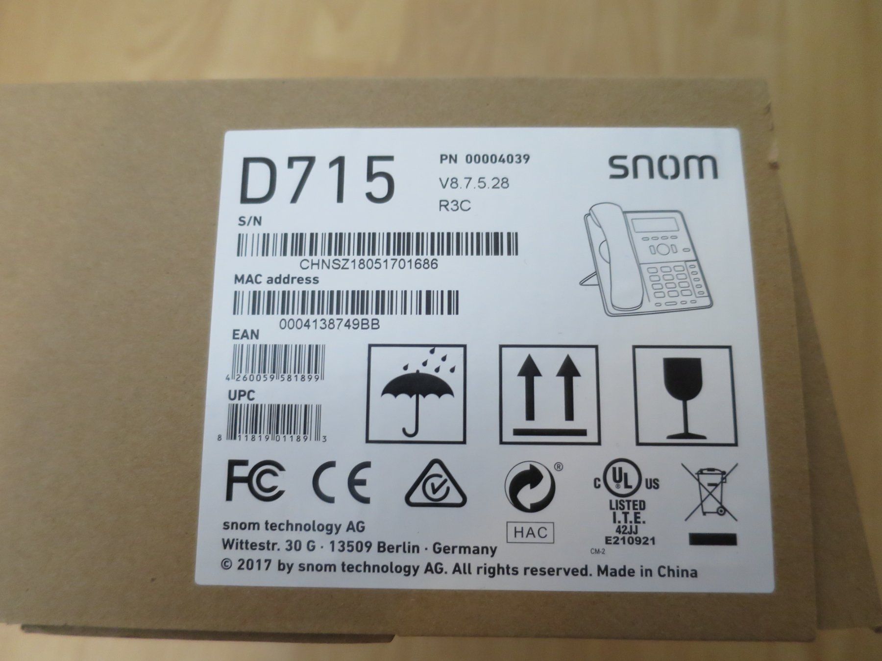 Snom Telefoni: VoIP-Tischtelefon Snom D715 – Usato da Zürich venduto da 1.Simon 2