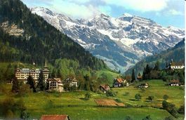 Flüeli OW Hotel Pax Montana 1962 Berge