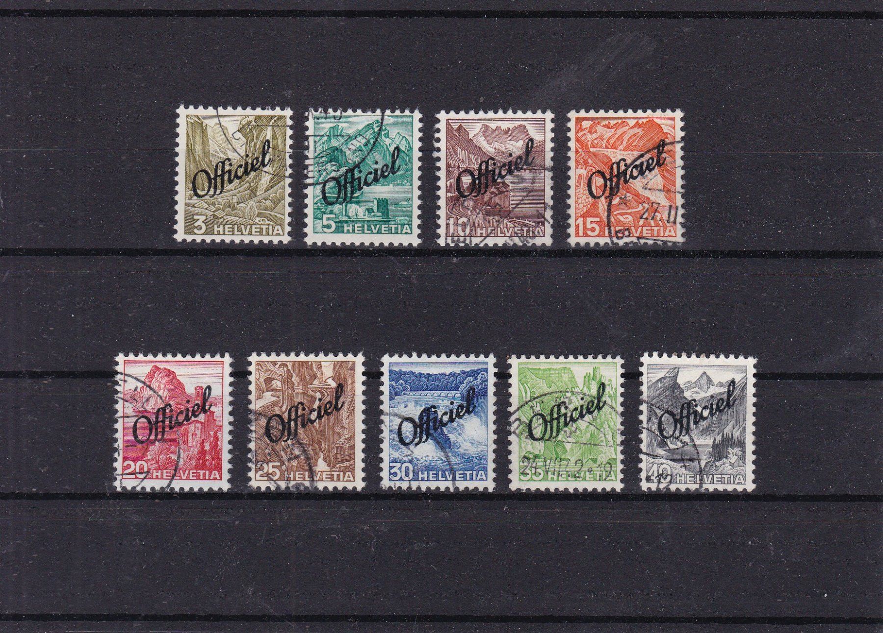 Tous les timbres: SCHWEIZ Dienstmarken 1942 – D'occasion à Gretzenbach par Sikim