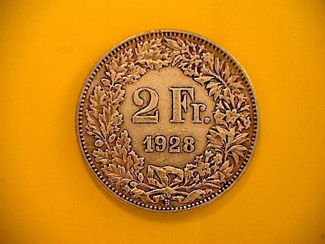 Tutti le monete: 2 Fr. 1928 – Usato da Buchs AG venduto da Ged8