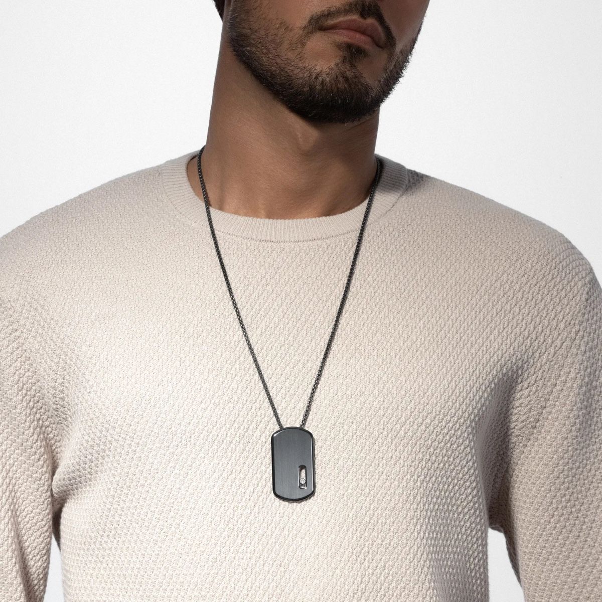 Messika Catenine: Collier Messika homme titane & diamant – Usato da Le Locle venduto da Bouille07 5