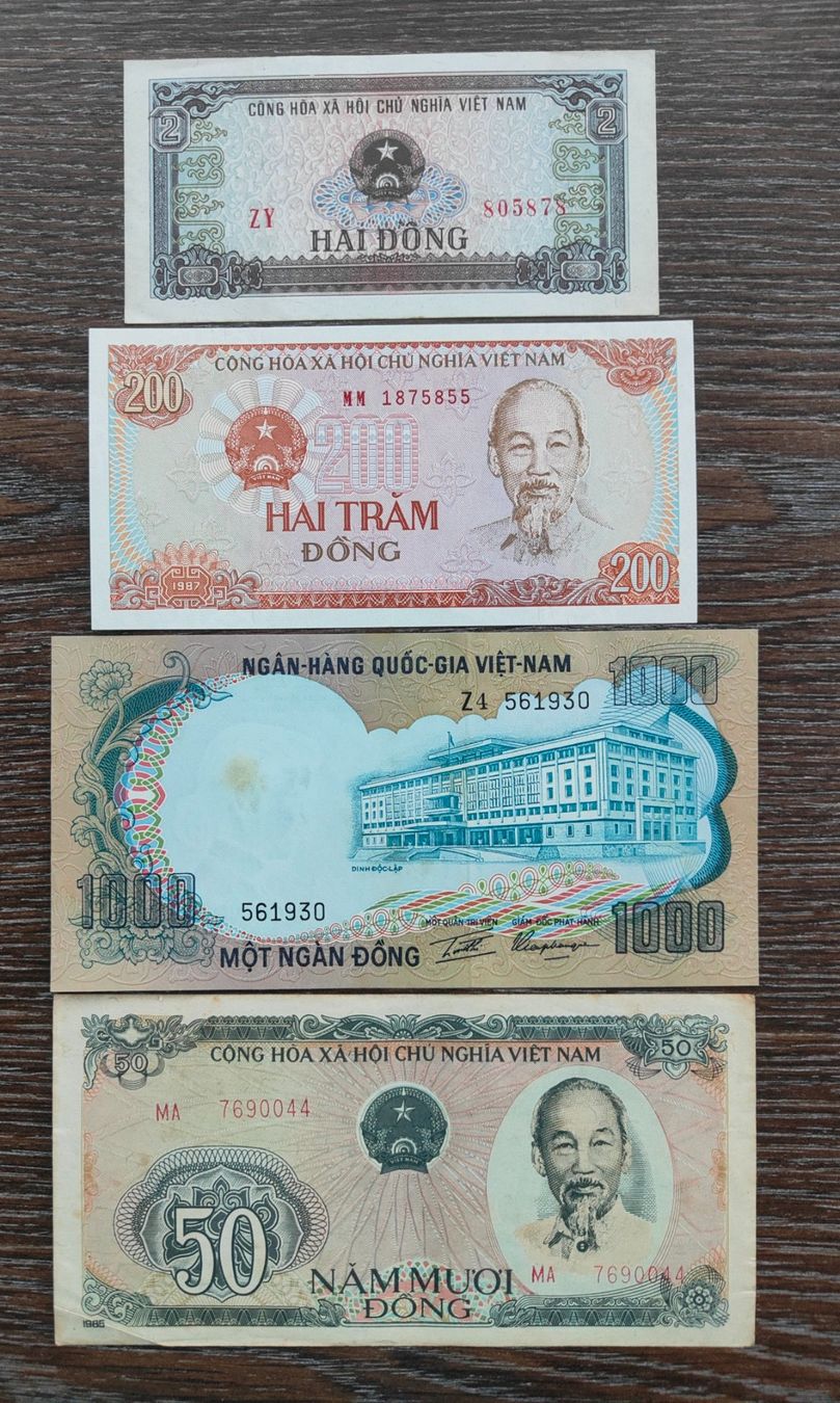 Banconote: LOT Vietnam 4 Stück !!!!!!! – Usato da Flaach venduto da Lonzo99