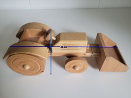 Holz Traktor Spielzeug Handarbeit