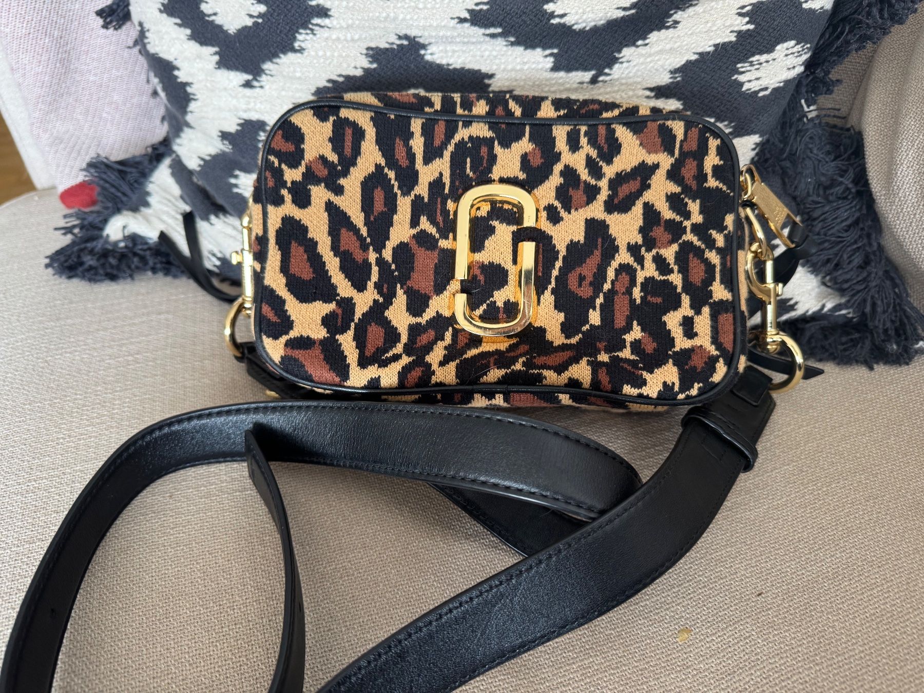 Marc Jacobs Borse da donna: MARC JACOBS The Softshot Small Leopard Print Crossbody – Usato da Schlieren venduto da mel_sn7c
