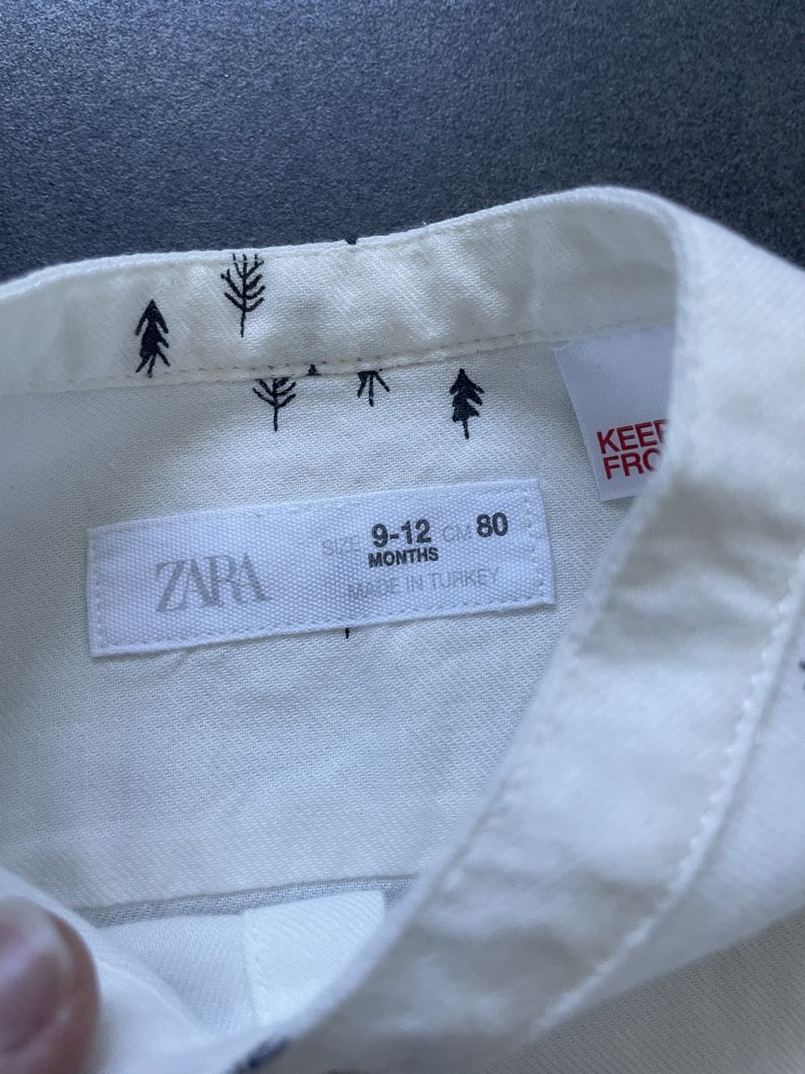Zara Camicie, Top & T-shirt: Zara Hemd Gr. 80 (9-12 Monate) – Nuovo e nell'imballaggio originale da Aesch ZH venduto da lawas 1