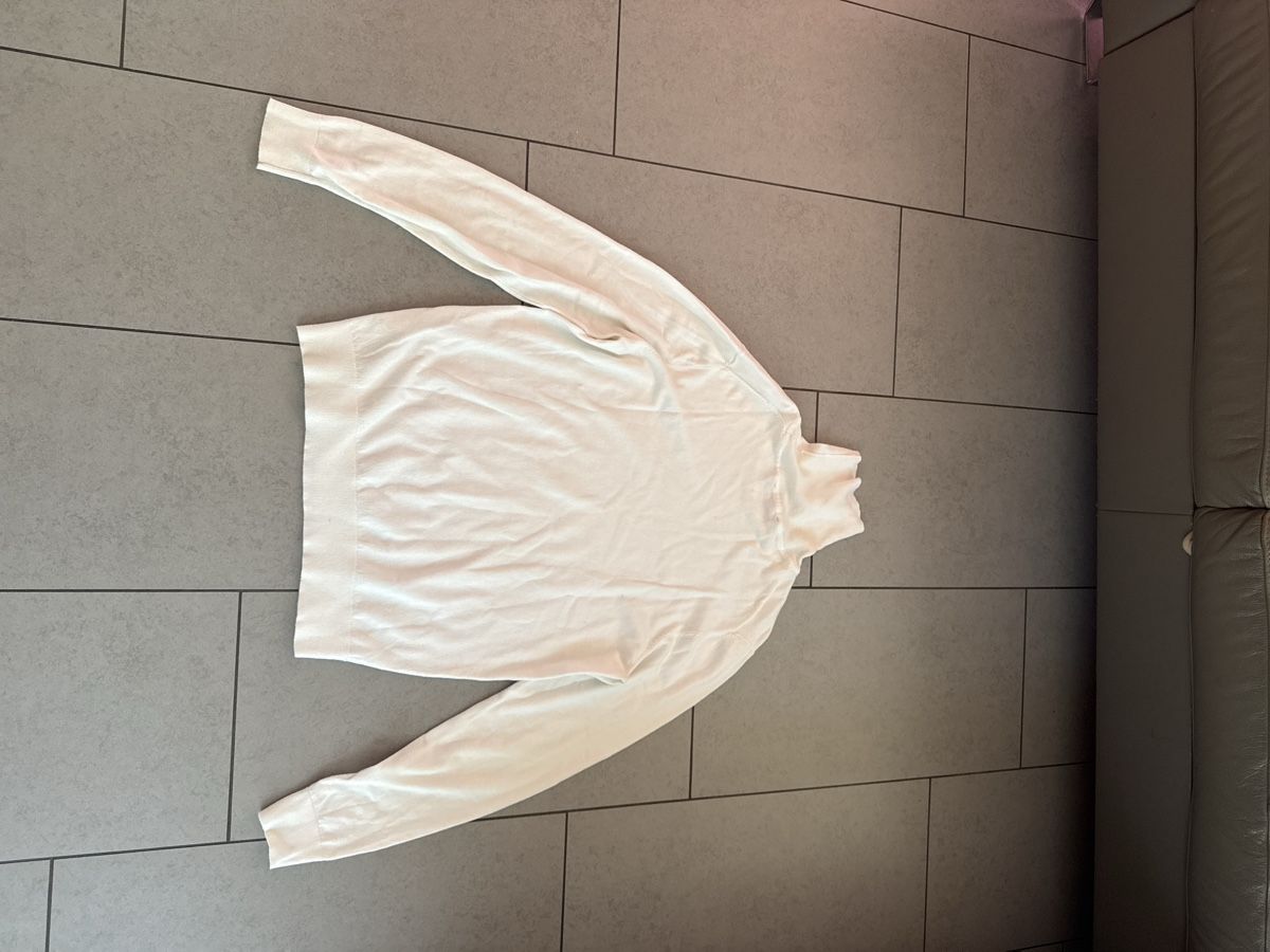 Maglioni & Felpe: Edler Rollkragenpullover, Wollmischung, Weiss - Gr. M – Usato da Neuenhof venduto da abay_shop 1
