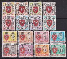 Isle of Man: 2 Serien Dienstmarken **