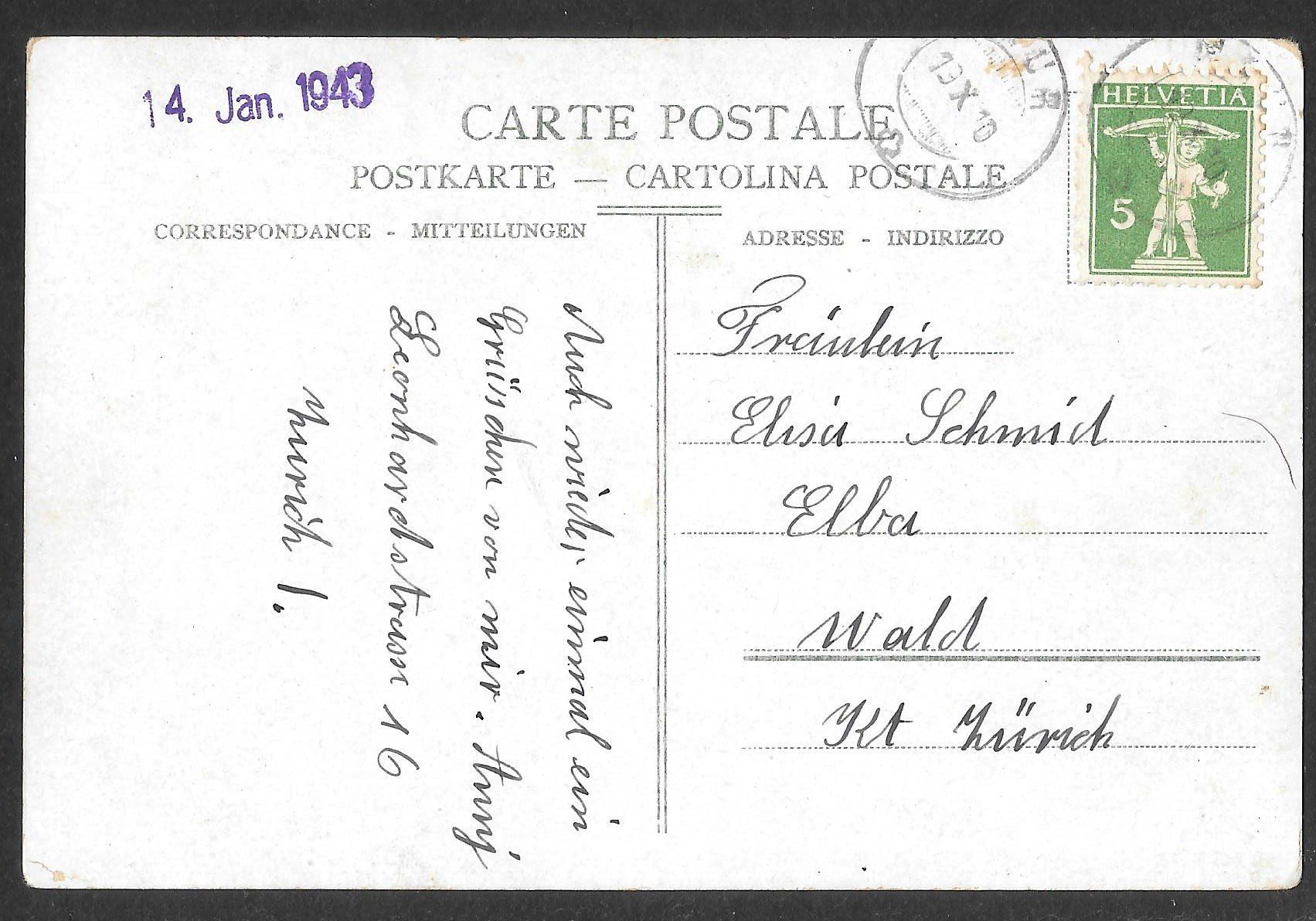 Cartoline postali: Maur farbige Lithografie 7 Bilder – Usato da Olten venduto da clotaldi 1