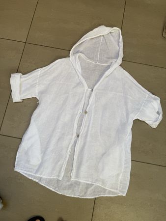 Oversize Leinentunika/ Jacke aus Italien 