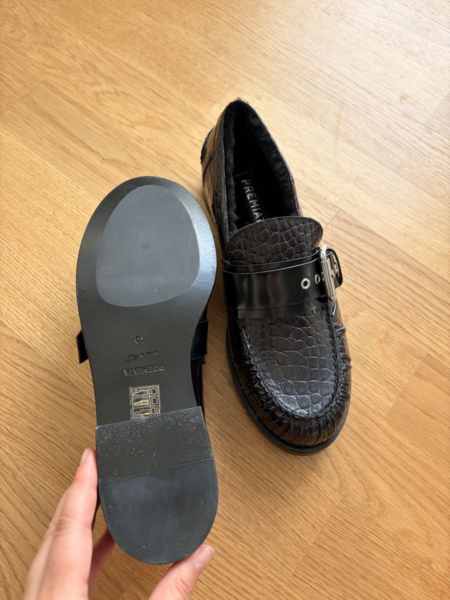 Premiata Chaussures femmes: Loafers black size 40 crocodile pattern new – Neuf (Voir description) à Zug par gia_jk27 1