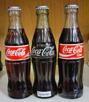 3 alte Coca-Cola Flaschen aus Spanien