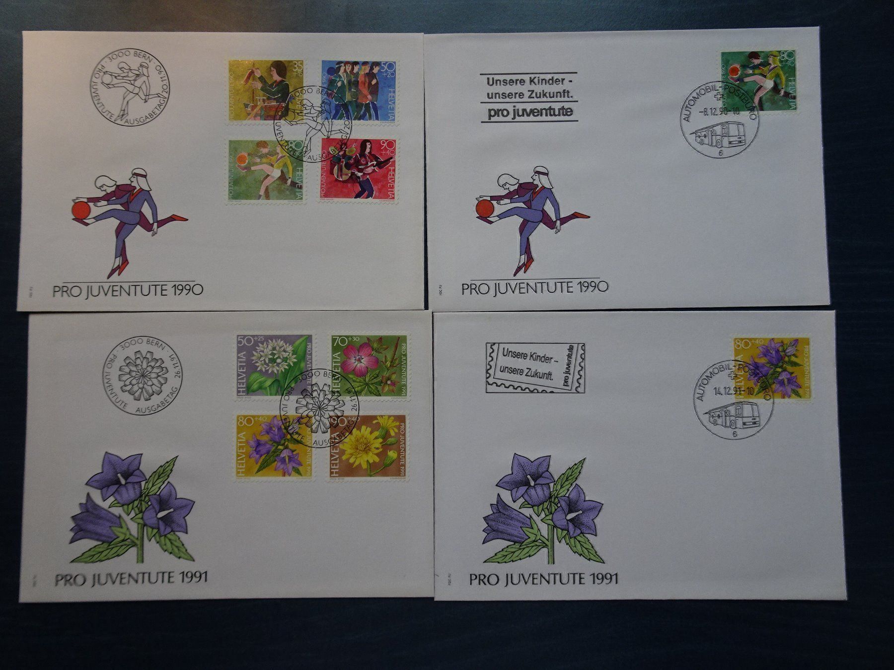 Tous les timbres: PJ 1990-91 – Neuf (Voir description) à Aadorf par Chnorli-Furz