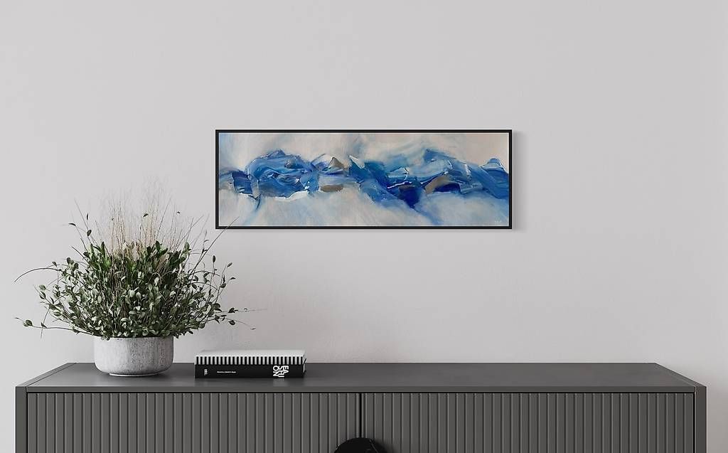 Dipinti: Acrylbild 60x20cm blau – Nuovo e nell'imballaggio originale da Urdorf venduto da manuela4 4